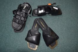 Three Pairs of Women's Shoes Sizes: 4 and 5