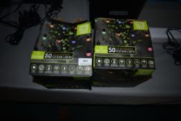 *Two Sets of 50 Solar Powered Festoon Lights