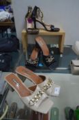 Three Pairs of Ladies Shoes Size: 5