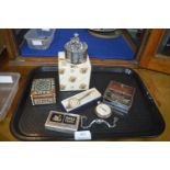 Small Collectibles Including Pocket Watches, Map M