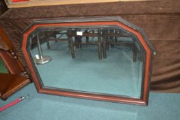 Beveled Edge Overmantel Mirror