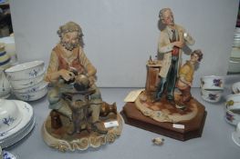 Two Capodimonte Figures (One AF)