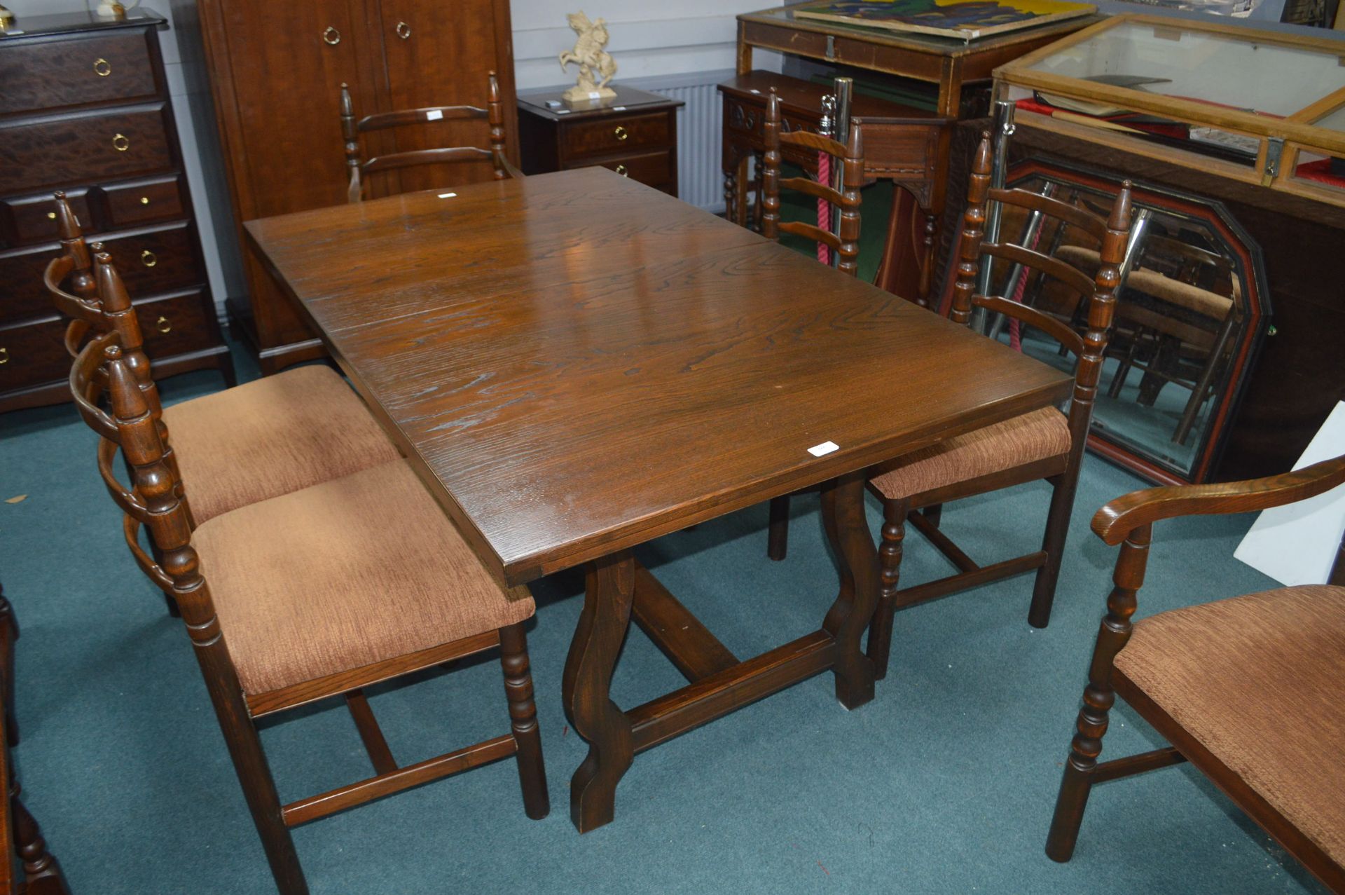 Oak Extending Dining Table