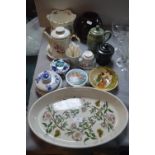 Pottery Items including Portmeirion Dish etc