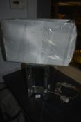 *Beveled Mirrored Glass Lamp with Shade (damage to