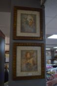 Two Framed Classical Horse Prints