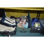 Three Travel Cases Containing Sleeping Bags, Cloth