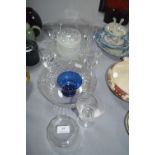 Glassware including Trifle Dishes etc