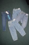 Four Pairs of Boy's Jeans Sizes: 3 to 5 years