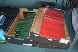 Three Boxes of Hardback Books Including Bound Clas