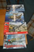 Four Model Aircraft Construction Kits (as new) by
