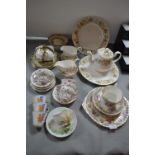 Assorted Vintage Tableware Including Royal Staffor