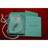 Tiffany Style Sterling Silver Padlock Pendant and