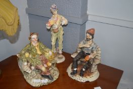 Three Capodimonte Figures