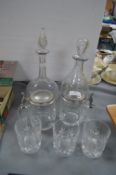 Two Decanters and Glasses