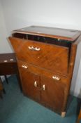 1930's Drop Down Cocktail Cabinet