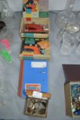 Moneybox, Vintage Coinage, Small Stamp Album, and