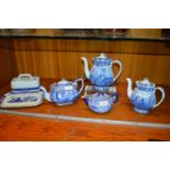 Spode, Ridgeways, and Other Blue & White Teapots e