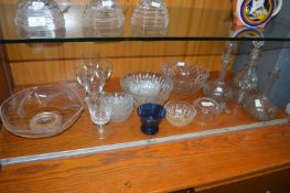 Glassware Including Trifle Bowls, Decanters, etc.