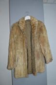 Fur jacket with Embroidered Lining