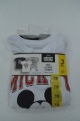 Disney Mickey Mouse Kid's T-Shirt 3pk Size: 7-8 ye