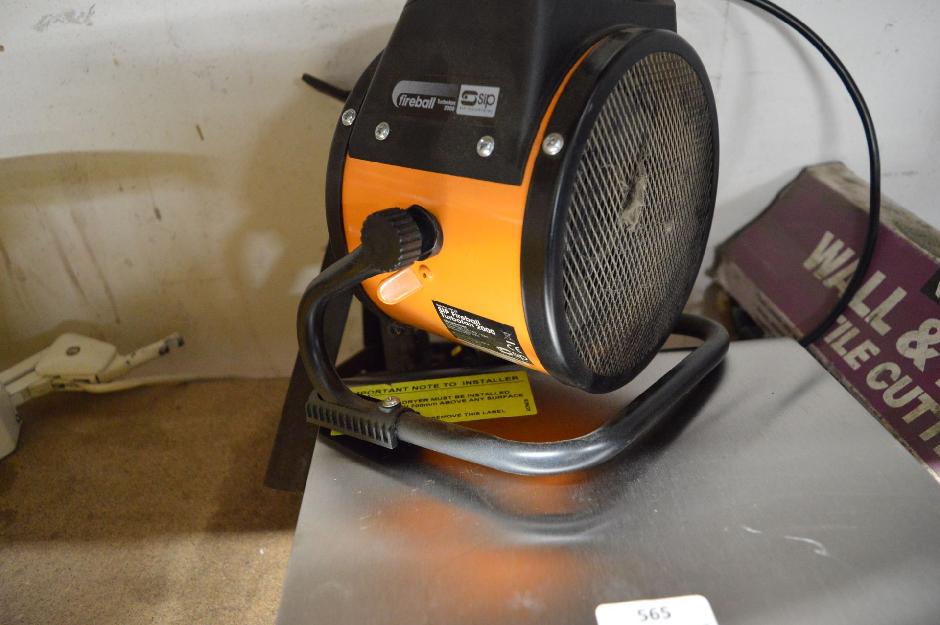 *Mixed Lot Including Hand Dryer, Tile Cutter, Fireball Heater, Single Axle Stand, etc. - Image 3 of 4