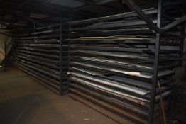 *The Contents of The Sheet Material Storage Rack to Include Weld Mesh, Aluminium, Perforated