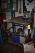 *Three Tier Steel Shelving Unit and Contents