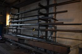 *Contents of Steel Storage Rack to Include Flat Bar, Tubing, Box Section, Solid Bar, Plate, etc.