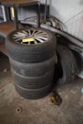 *Set of Four Mercedes Five Stud Alloy Wheels with 205/55R16 Tyres