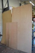 *Sheet of 12mm Plywood 8ft x 4ft, 160x90cm 10mm Plywood Offcut, and a Sheet of Hardboard 8ft x 4ft
