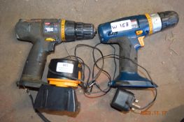 Two Ryobi Drills with One Battery and Charger
