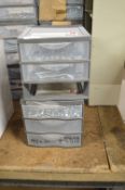 *Eight Thorn Contour Three Drawer Parts Storage Units with Contents