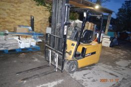 *Caterpillar EP20KT Electric Forklift, 2 Ton Max Lift Weight, with Tibetron Motive Power Charger