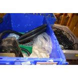 Box of Mixed Cables, and a Box of Bulkhead Lights, Screws, etc.