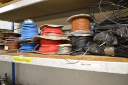 *Contents of Shelf to Include Various Part Spools of Cables