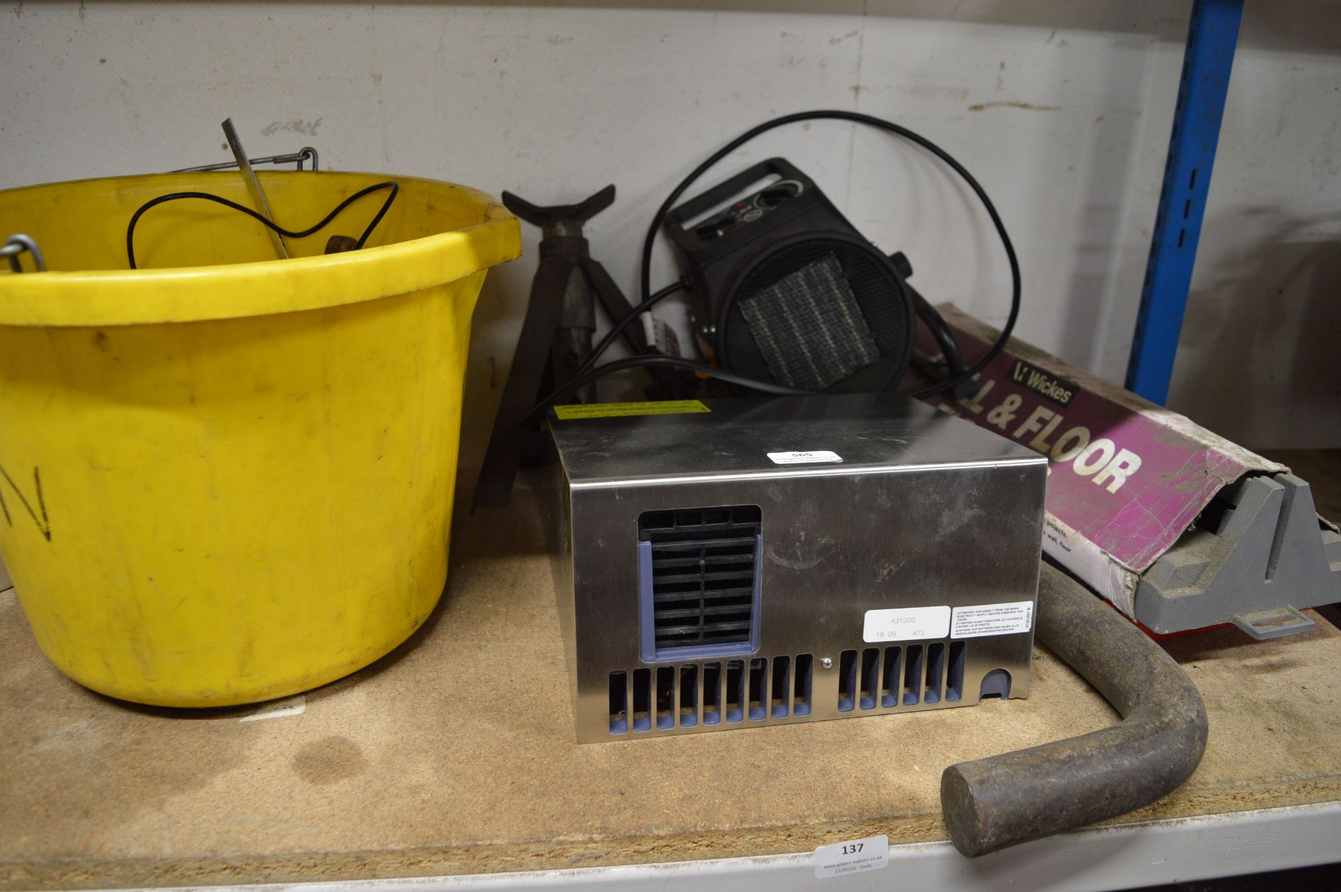 *Mixed Lot Including Hand Dryer, Tile Cutter, Fireball Heater, Single Axle Stand, etc.