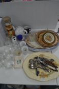 Pottery and Glassware, Cutlery, etc.