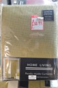 *Home Living/Beresford Lined Eyelet Curtains 90” width 90” drop