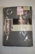 *Beresford Cavendish Pewter Lined Eyelet Curtains 90” x 72” drop