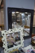 Two Decorative Framed Mirrors