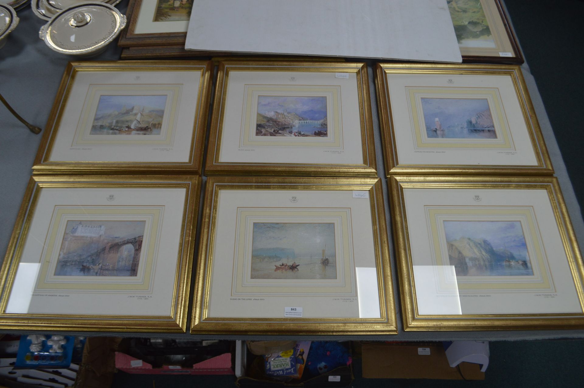 Six Gilt Framed Turner Prints