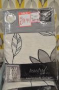 *Beresford Lined Eyelet Curtains 90” width 72” drop