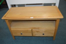 Oak Low Storage Cabinet