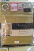 *Home Living/Beresford Lined Eyelet Curtains 90” width 54” drop
