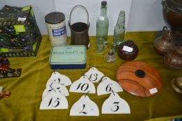 Vintage Collectibles, Hand Painted Ceramic Numbers