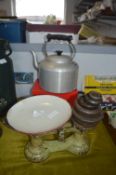 Vintage Kitchen Scales, and a Kettle