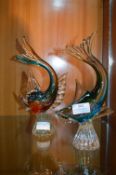 Two Murano Glass Fish