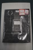 *Casa Blackout Quilted Eyelet Curtains 66” x 90” drop