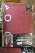 *Home Living Lined Eyelet Curtains 132” width 90” drop